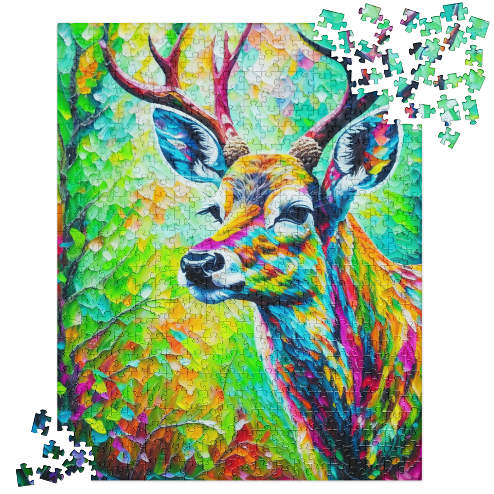 Deer in the Woods - Jigsaw puzzle