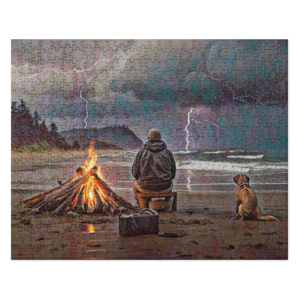 Bonfire in the Storm - Jigsaw puzzle