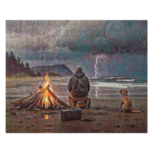 Bonfire in the Storm - Jigsaw puzzle