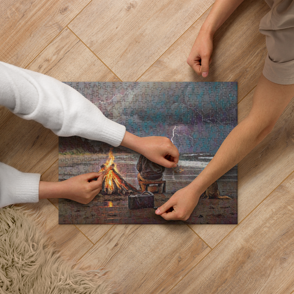 Bonfire in the Storm - Jigsaw puzzle