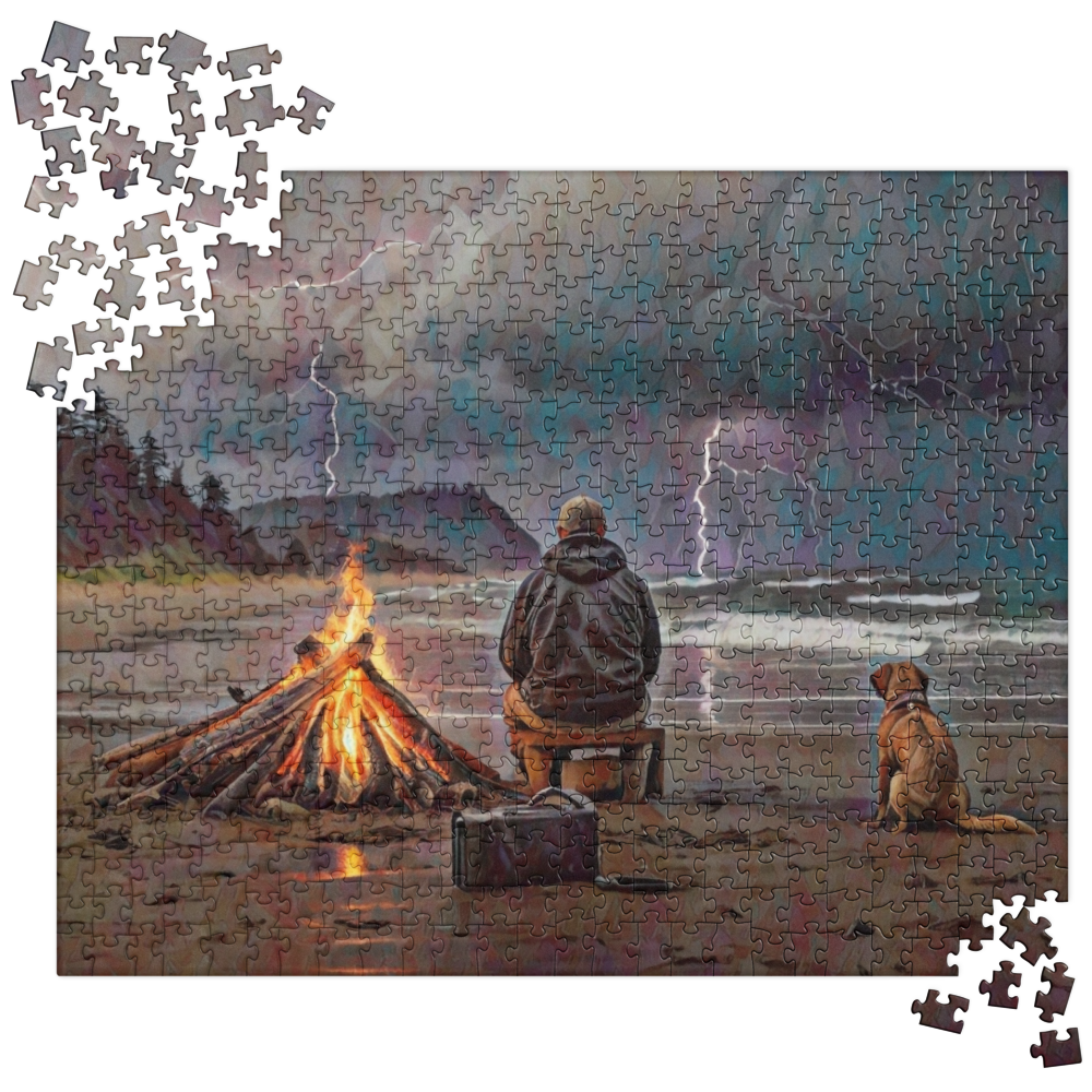 Bonfire in the Storm - Jigsaw puzzle