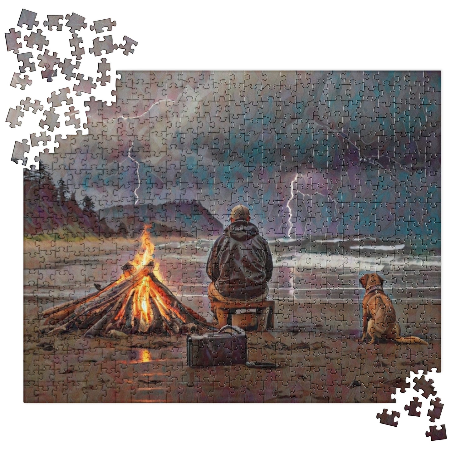 Bonfire in the Storm - Jigsaw puzzle