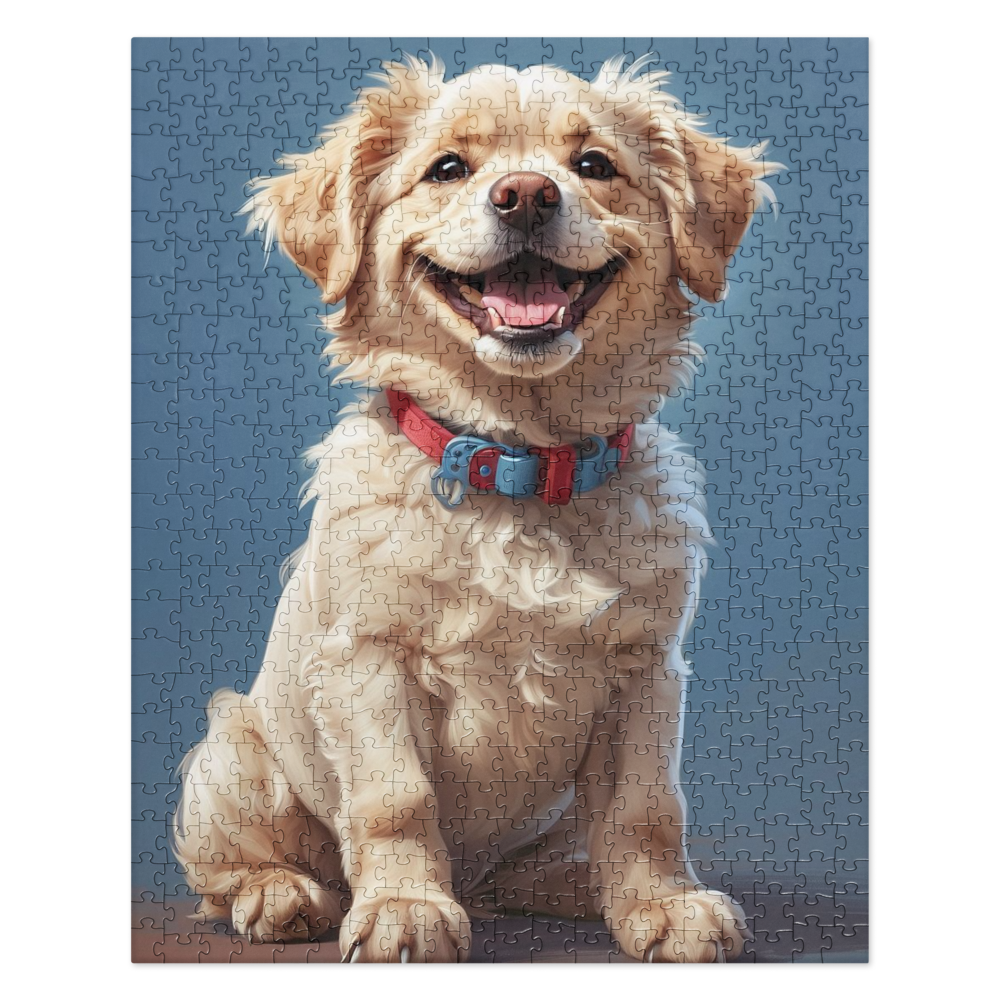 Happy Puppy - Jigsaw puzzle