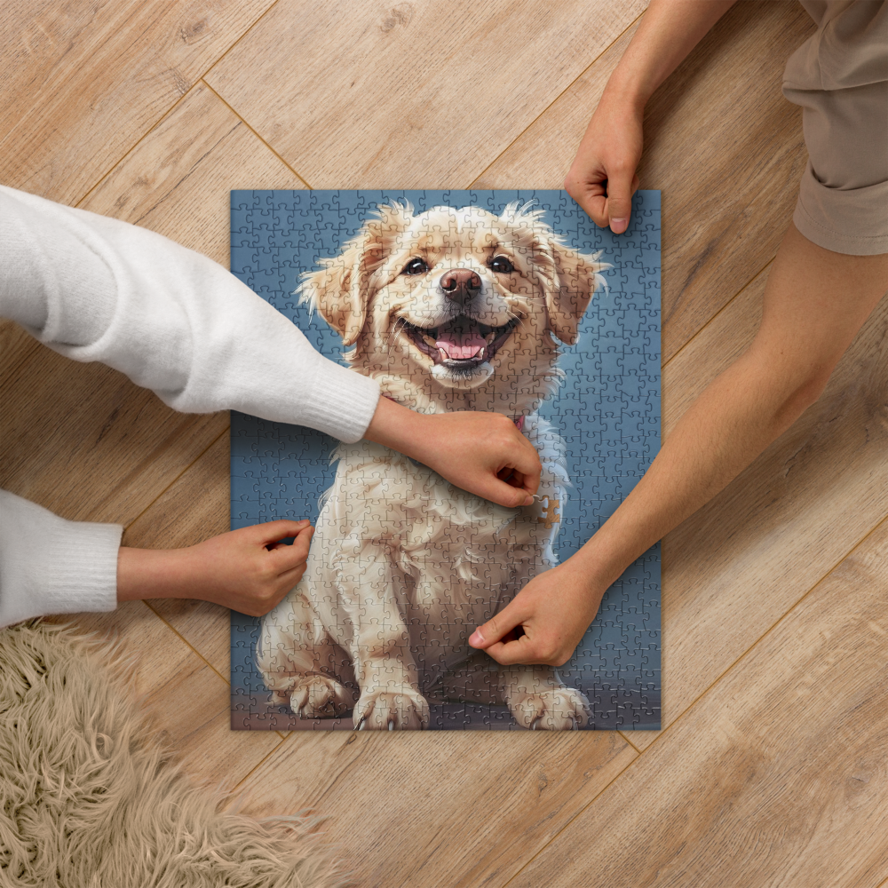 Happy Puppy - Jigsaw puzzle