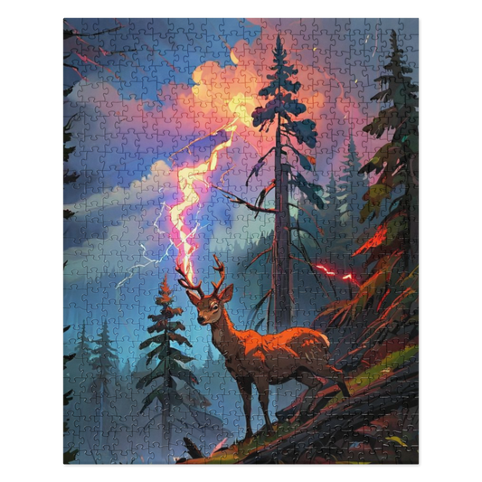 Oregon Lightning Strike - Jigsaw puzzle