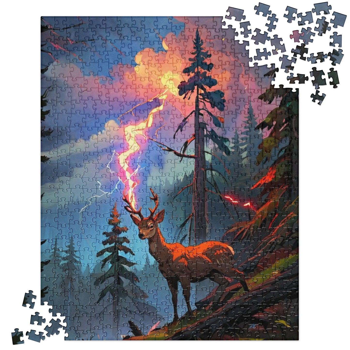 Oregon Lightning Strike - Jigsaw puzzle