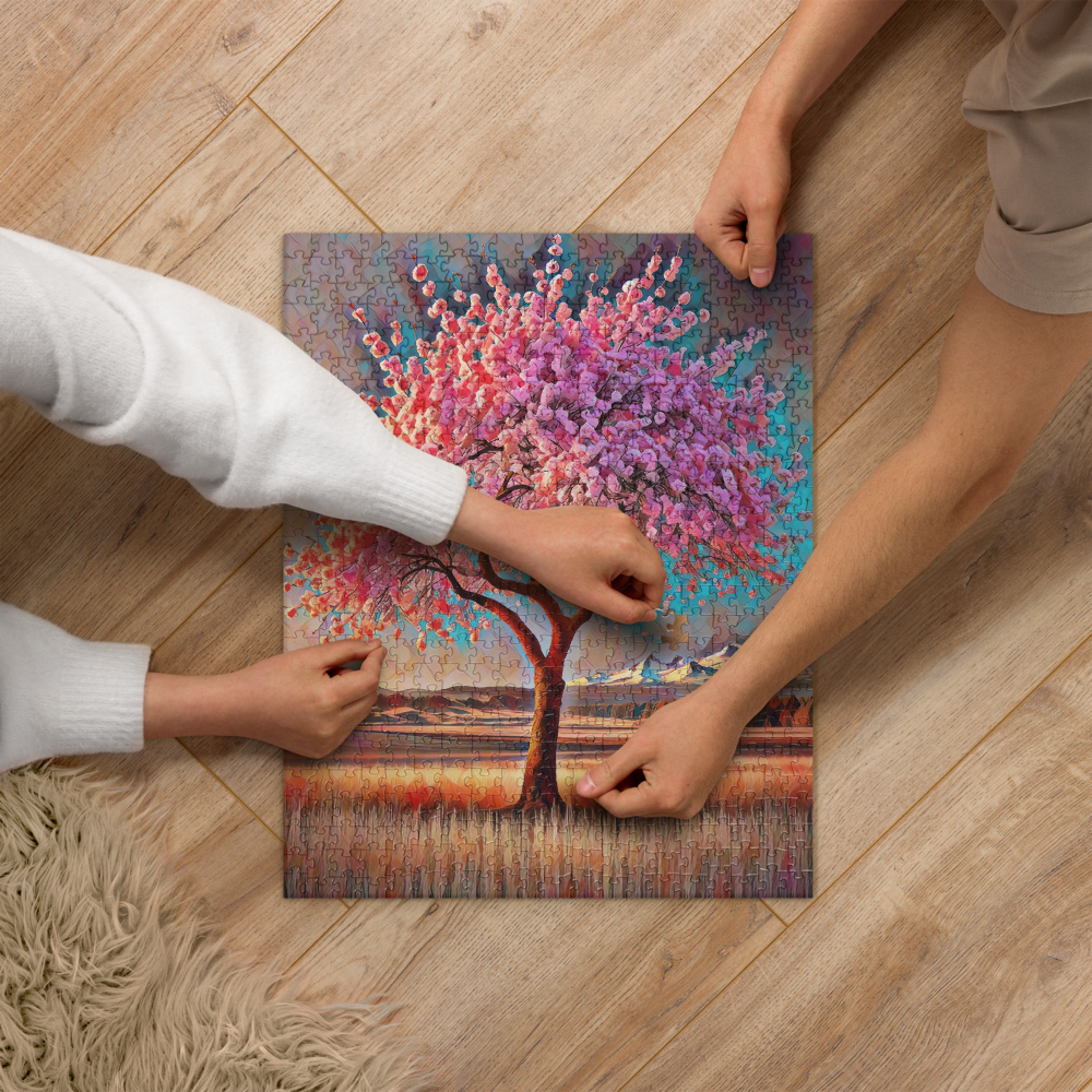 Oregon Cherry Blossoms - Jigsaw puzzle