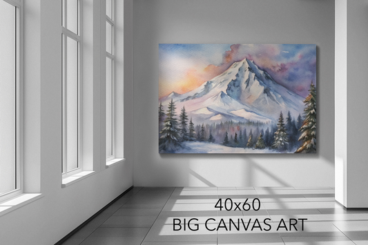 OREGON IN WINTER - 40x60 Big Canvas Art