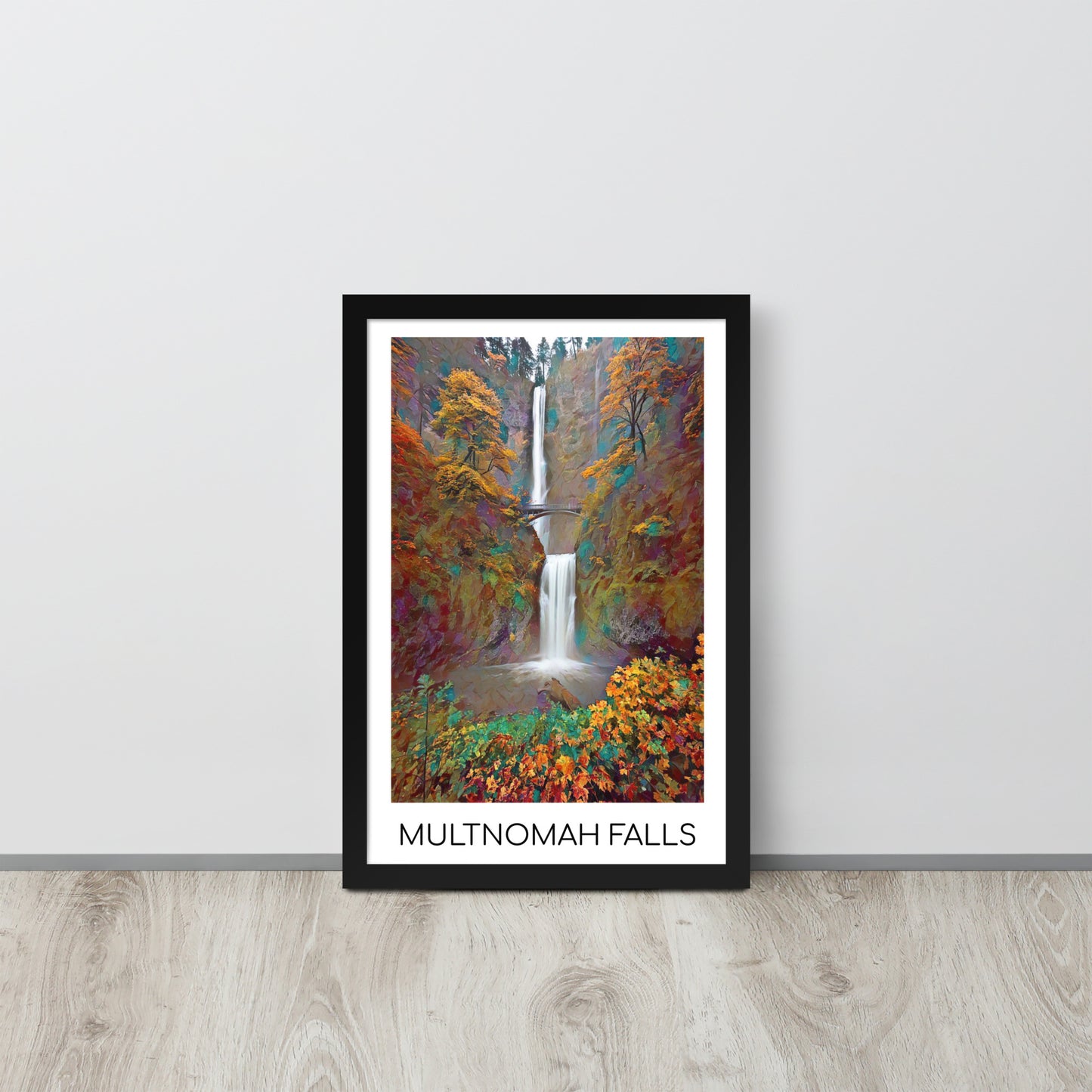 Multnomah Falls - Framed poster