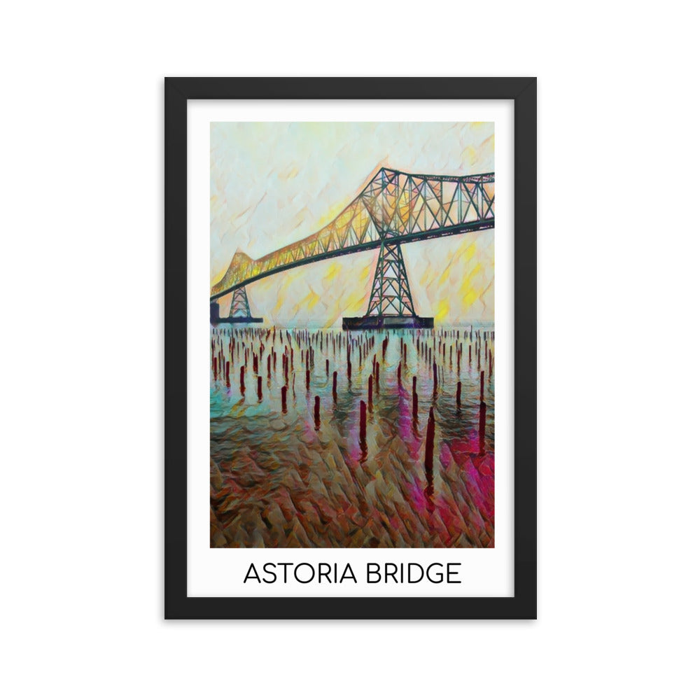 Astoria Bridge - Framed poster