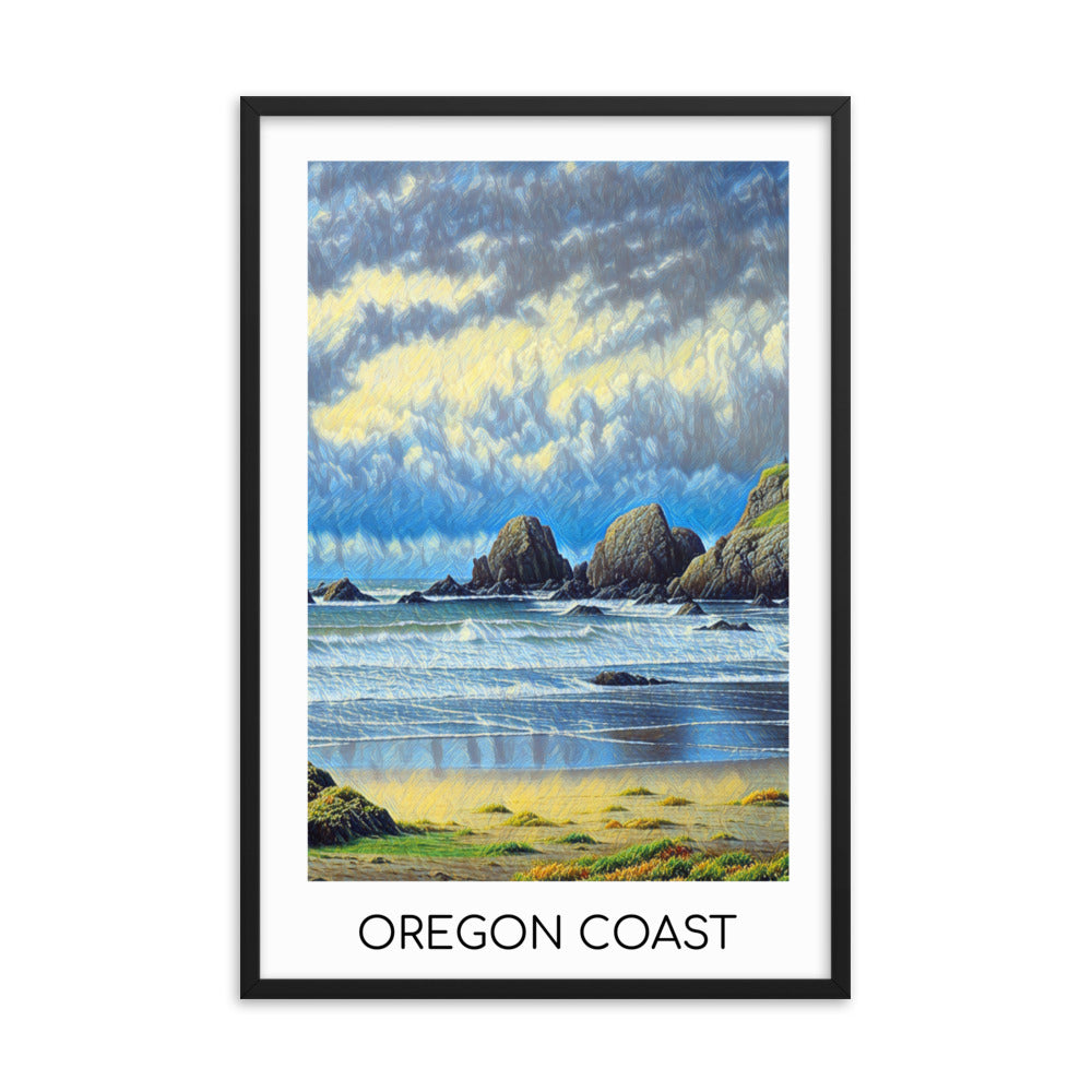 Oregon Coast - Framed poster