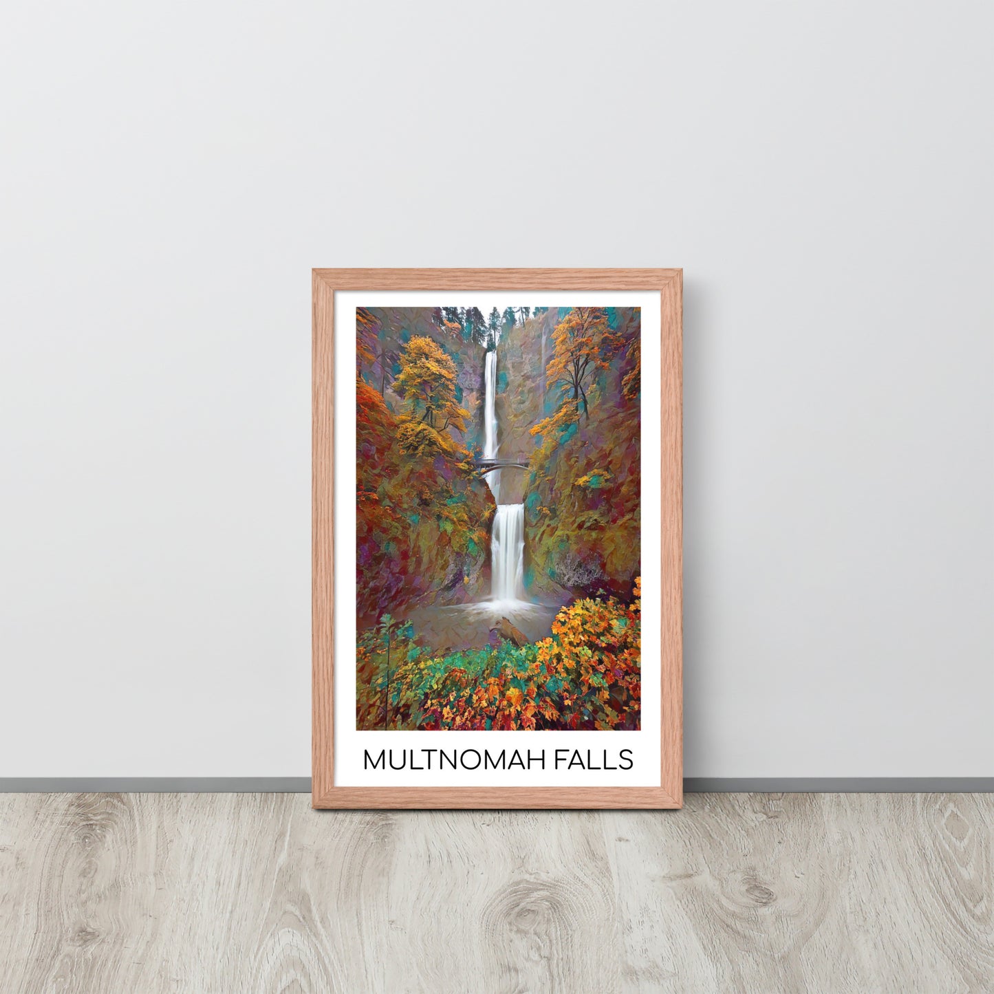 Multnomah Falls - Framed poster