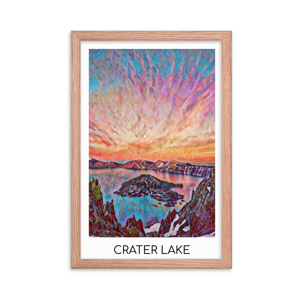 Crater Lake - Framed poster