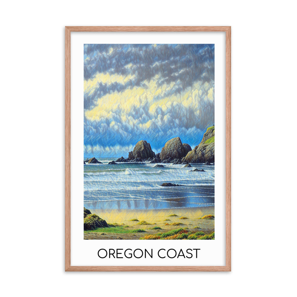 Oregon Coast - Framed poster