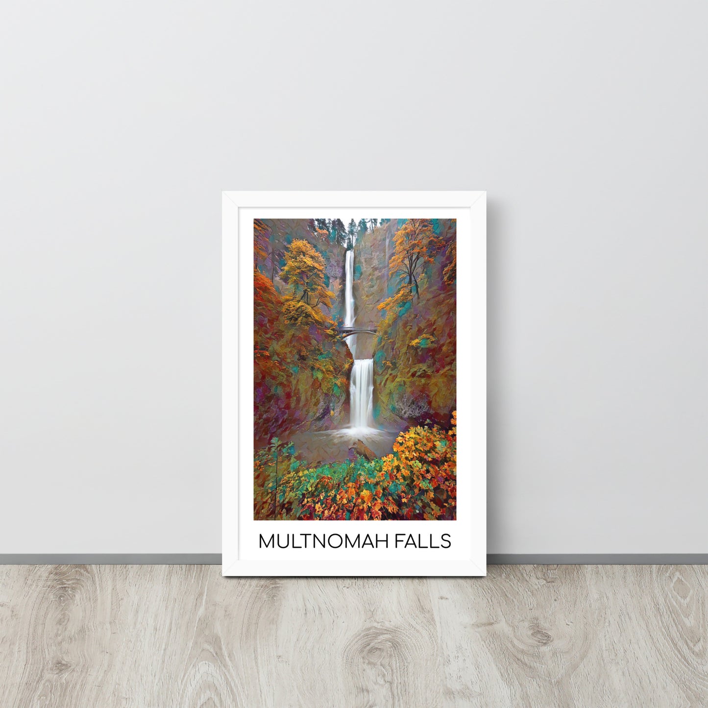 Multnomah Falls - Framed poster