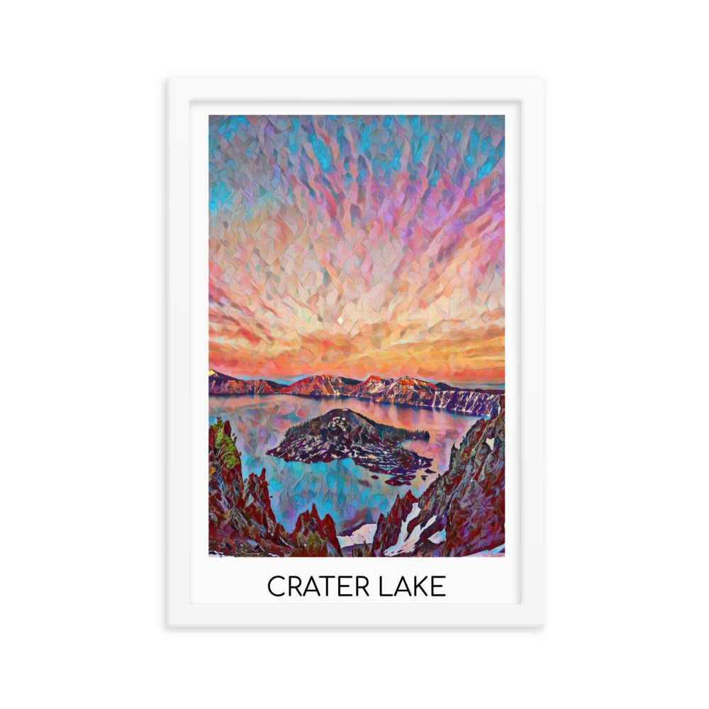 Crater Lake - Framed poster