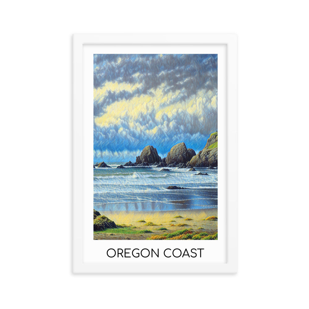 Oregon Coast - Framed poster