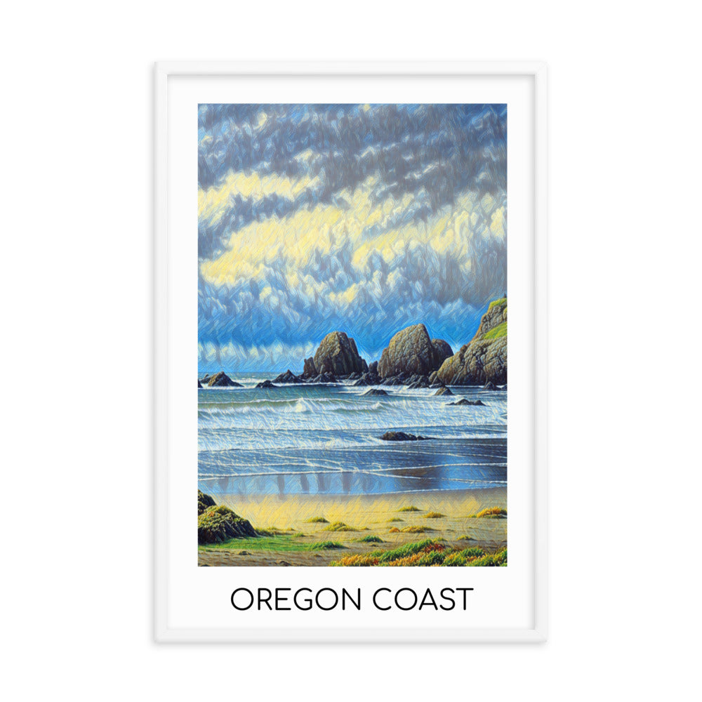 Oregon Coast - Framed poster