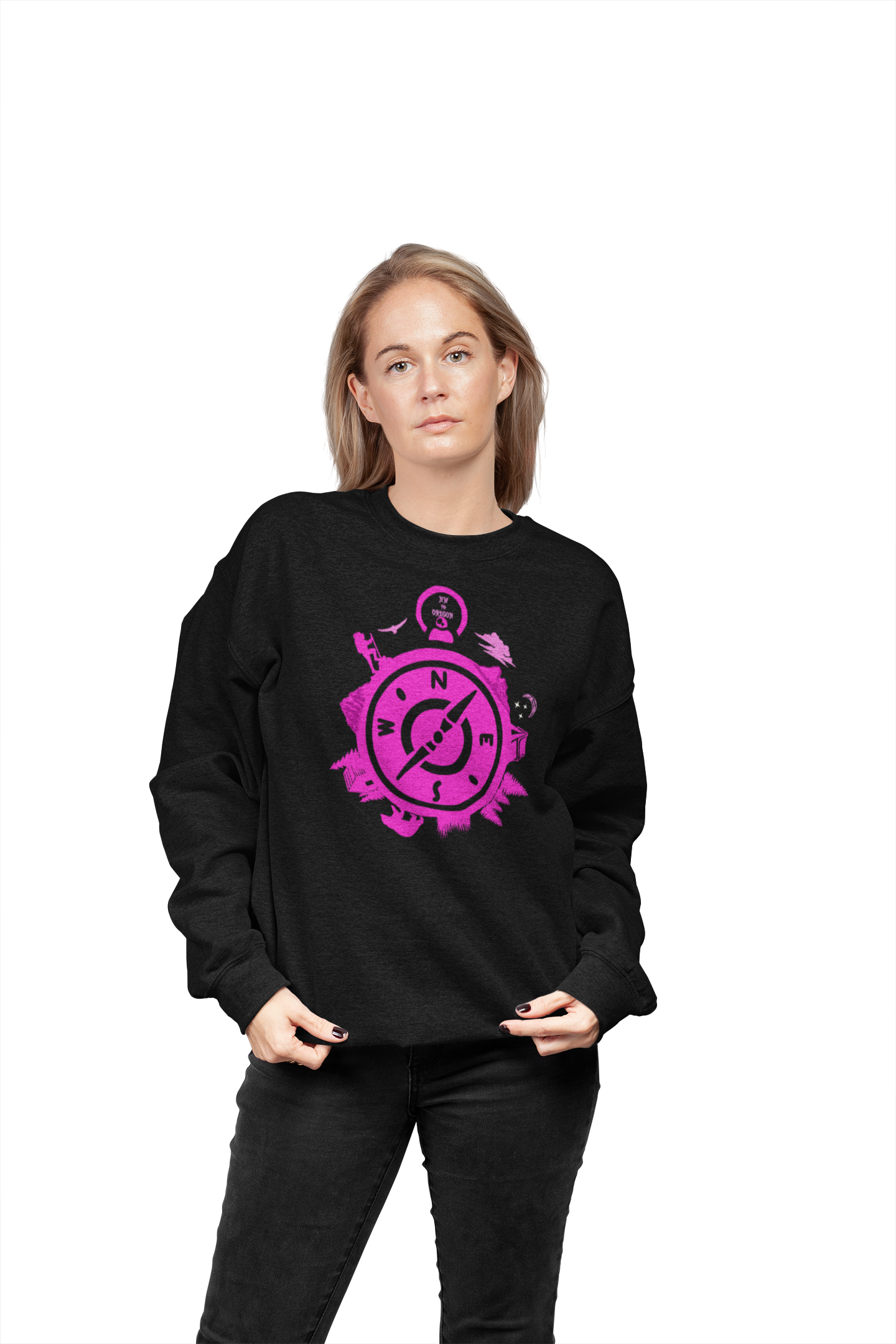 NW to Oregon - Pink - Unisex Sweatshirt