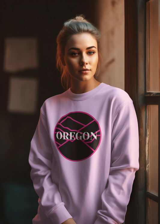 Oregon - Pink/Black - Unisex Sweatshirt