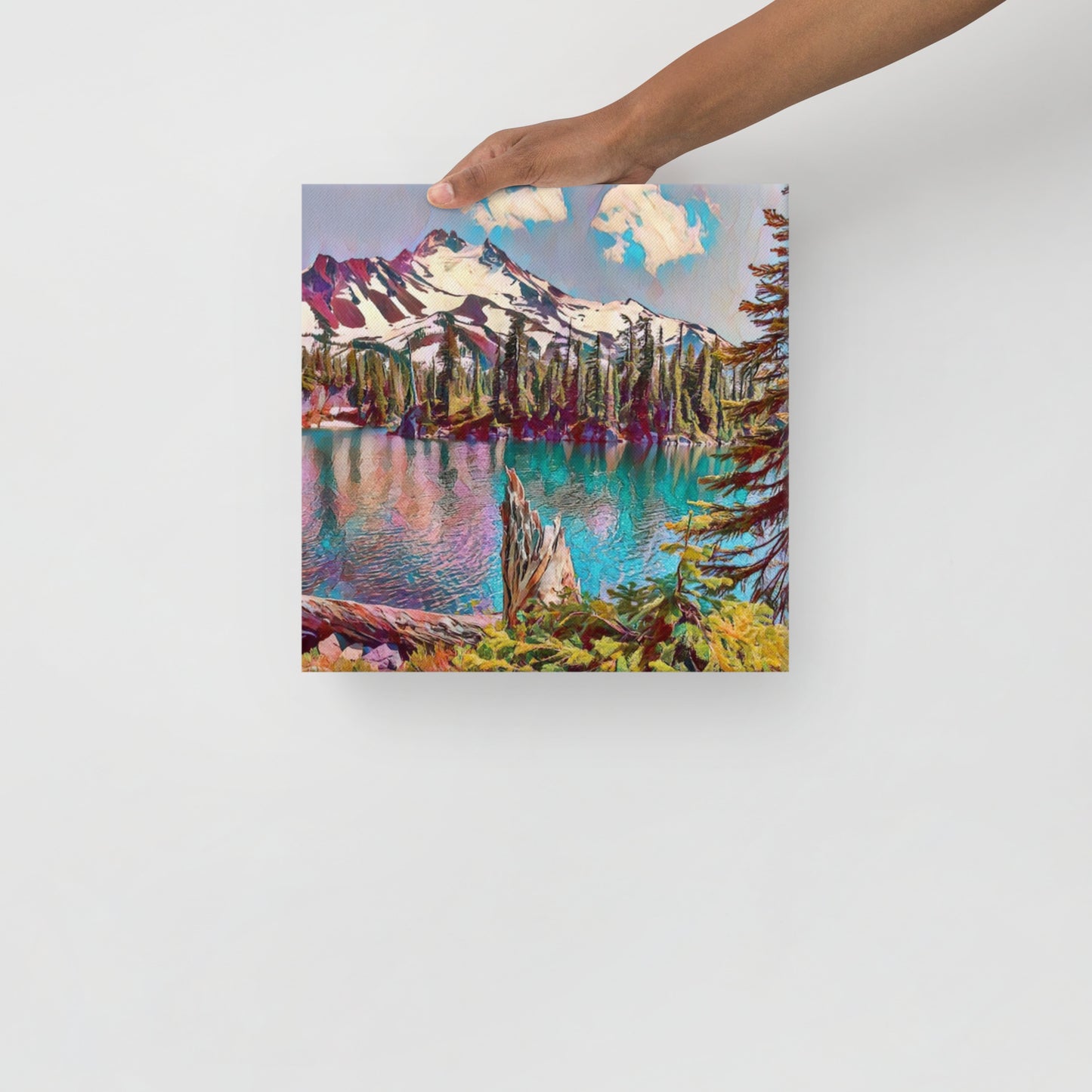 Mount Jefferson - Digital Art - Thin canvas