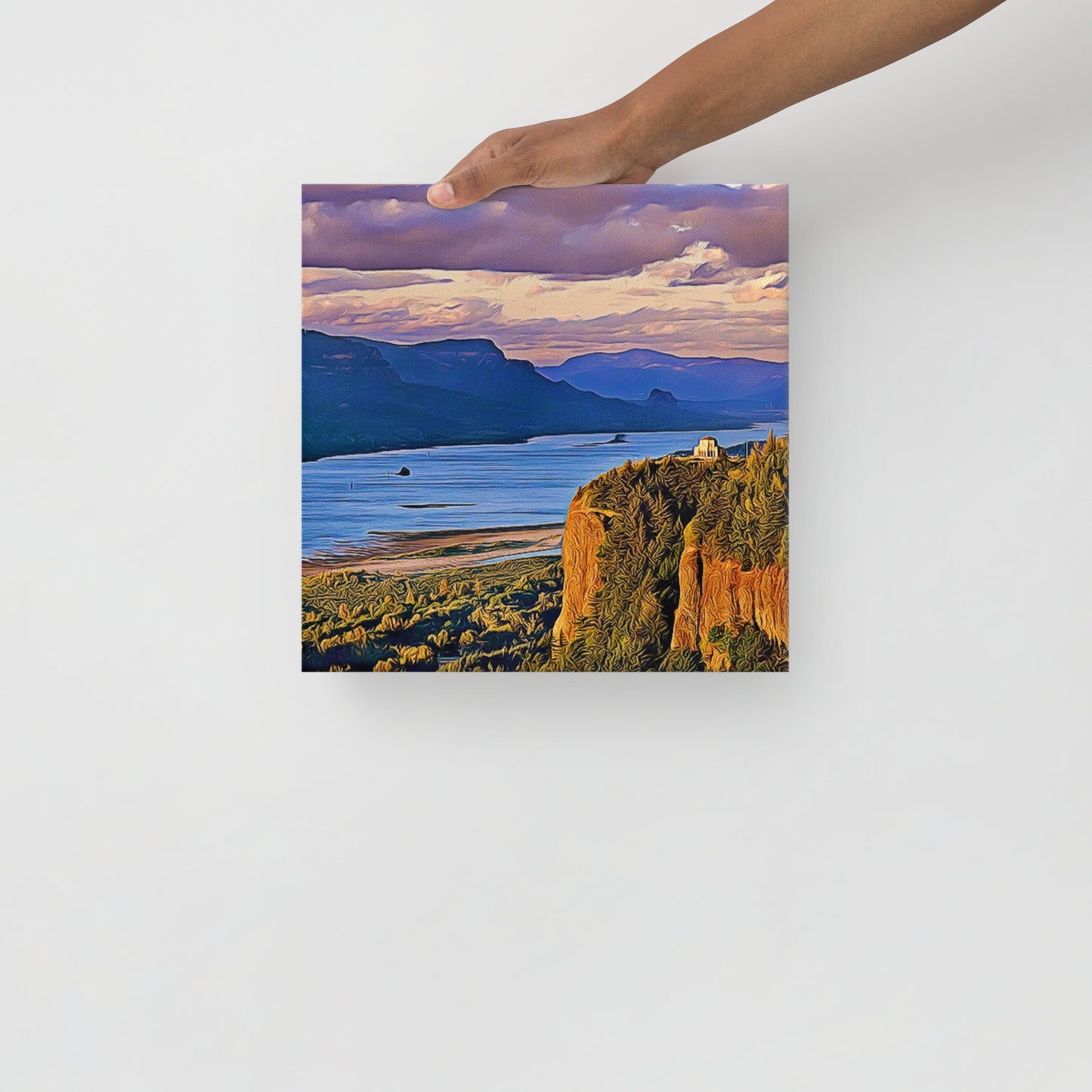 Columbia River Gorge - Digital Art - Thin canvas