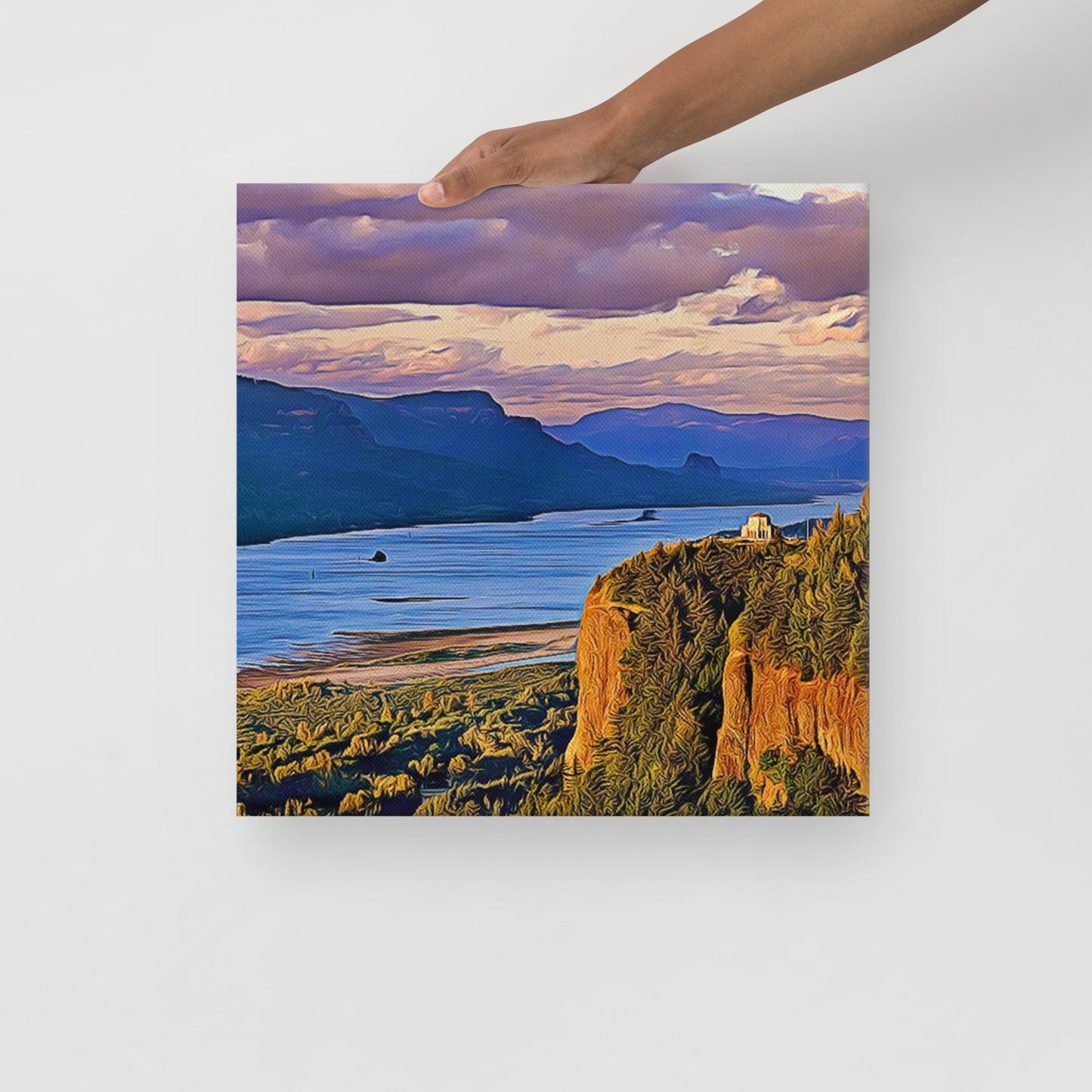 Columbia River Gorge - Digital Art - Thin canvas
