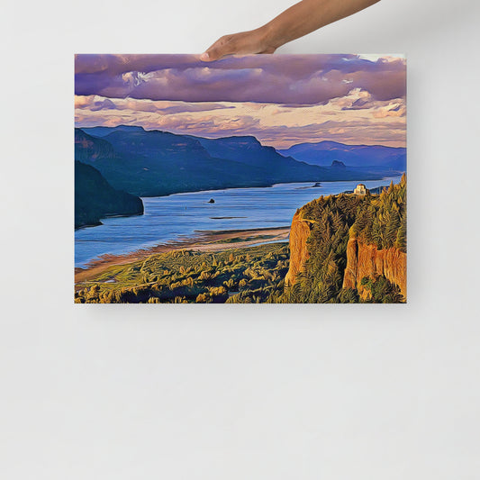 Columbia River Gorge - Digital Art - Thin canvas