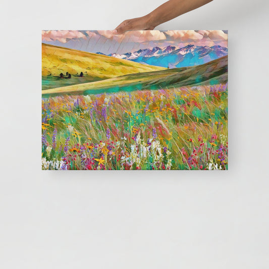 Oregon Wildflowers - Digital Art - Thin canvas