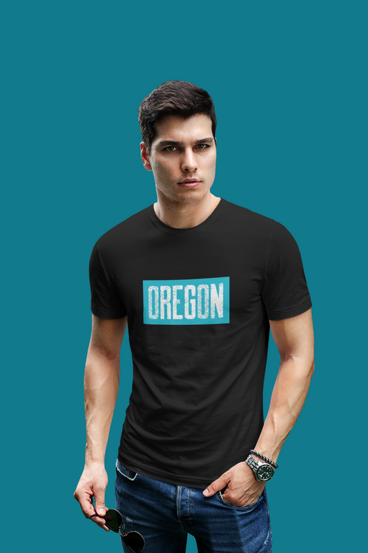 Oregon in Teal - Unisex t-shirt