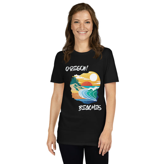 Oregon Beaches - Short-Sleeve Unisex T-Shirt