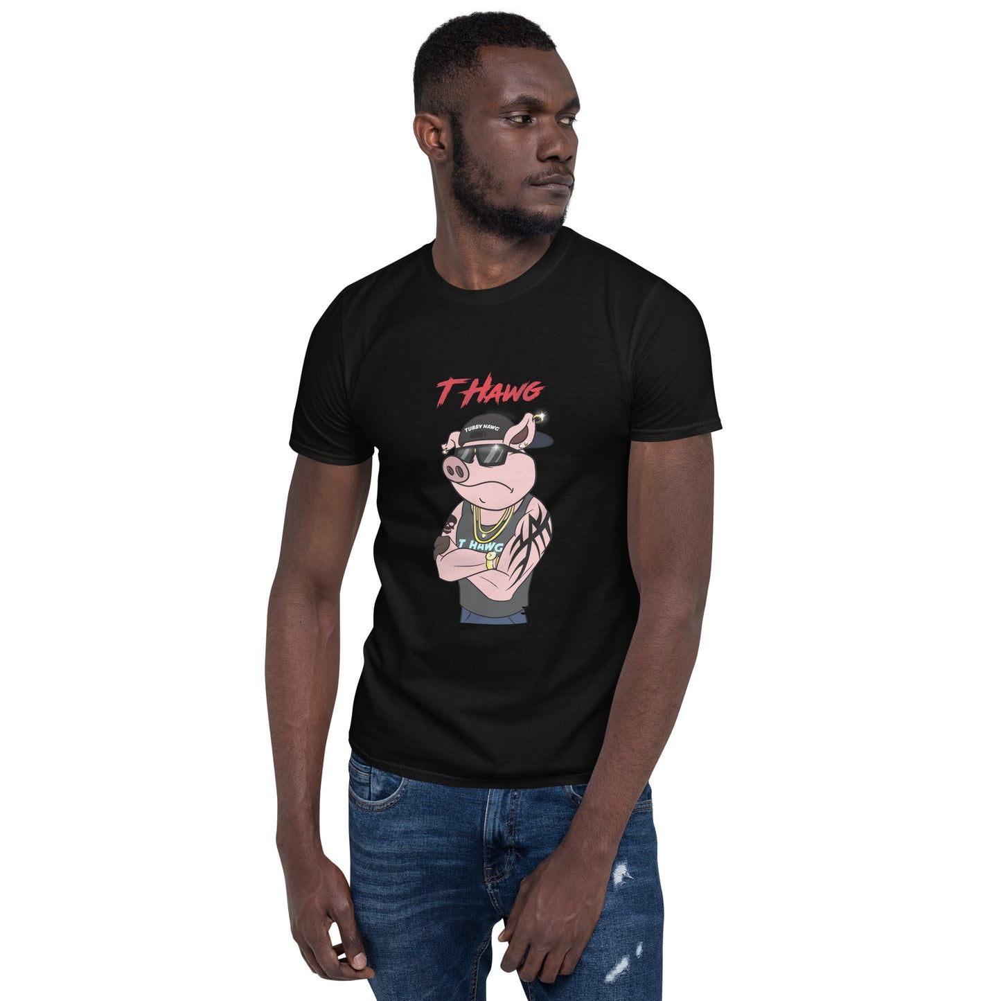 TUBBY - T HAWG -Short-Sleeve Unisex T-Shirt