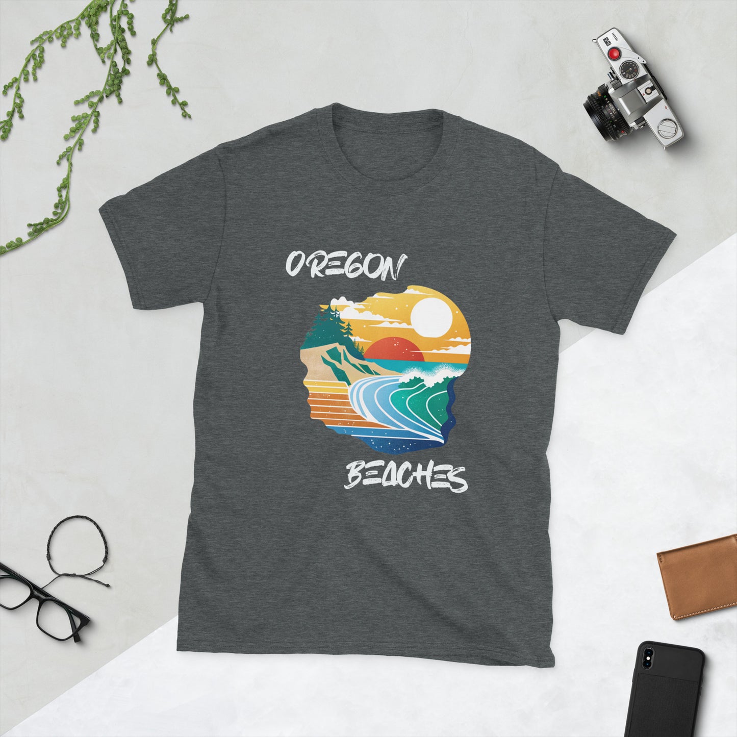 Oregon Beaches - Short-Sleeve Unisex T-Shirt