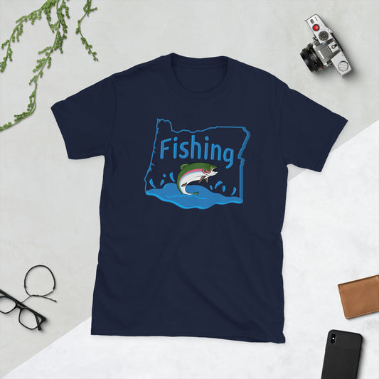 Fishing Oregon - Unisex T-Shirt