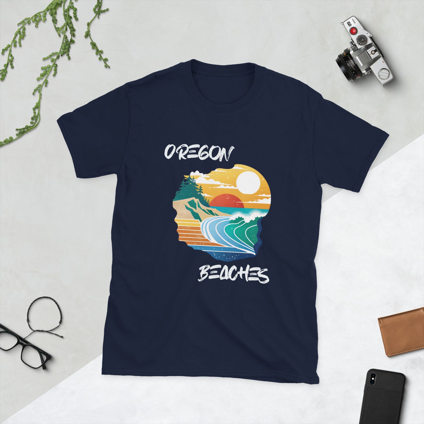 Oregon Beaches - Short-Sleeve Unisex T-Shirt