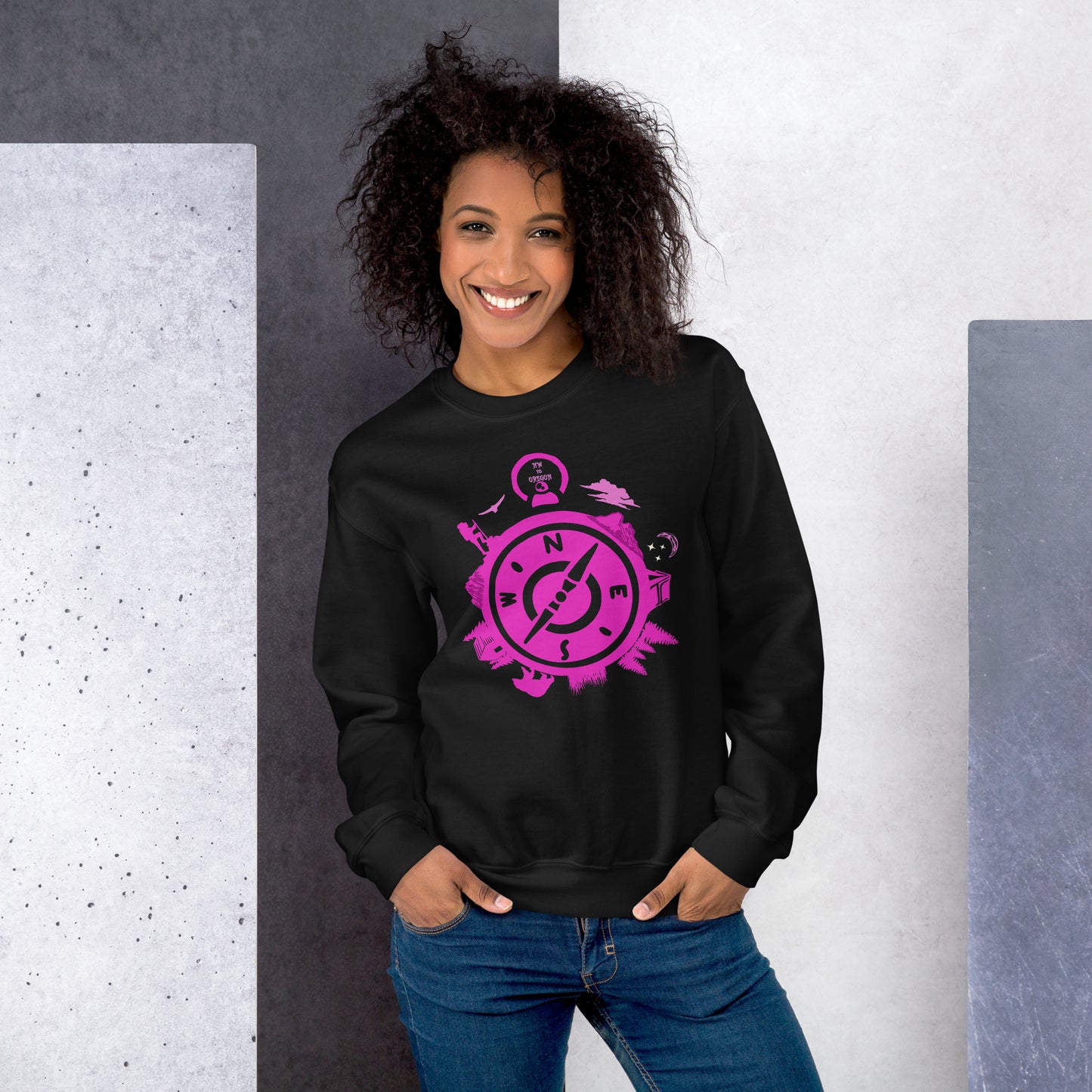 NW to Oregon - Pink - Unisex Sweatshirt