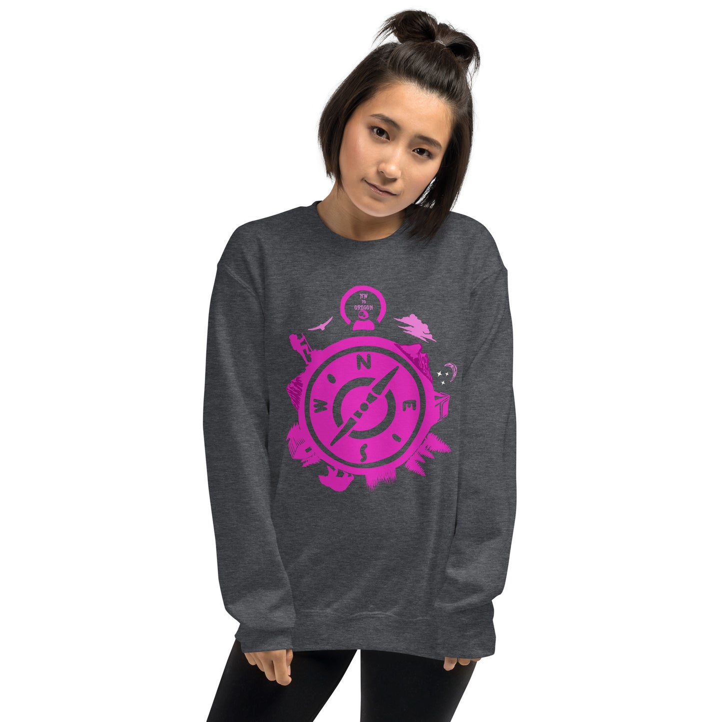 NW to Oregon - Pink - Unisex Sweatshirt