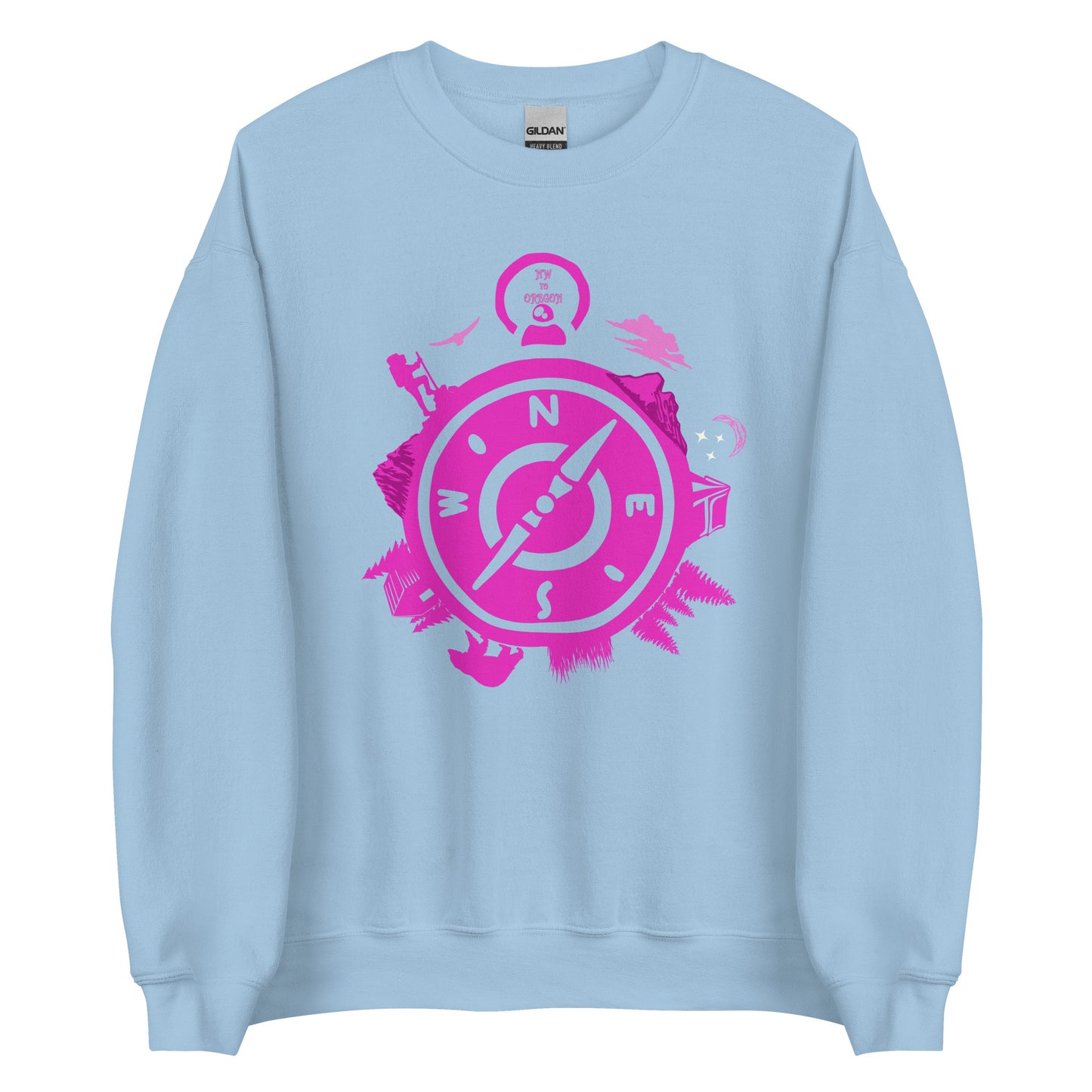 NW to Oregon - Pink - Unisex Sweatshirt