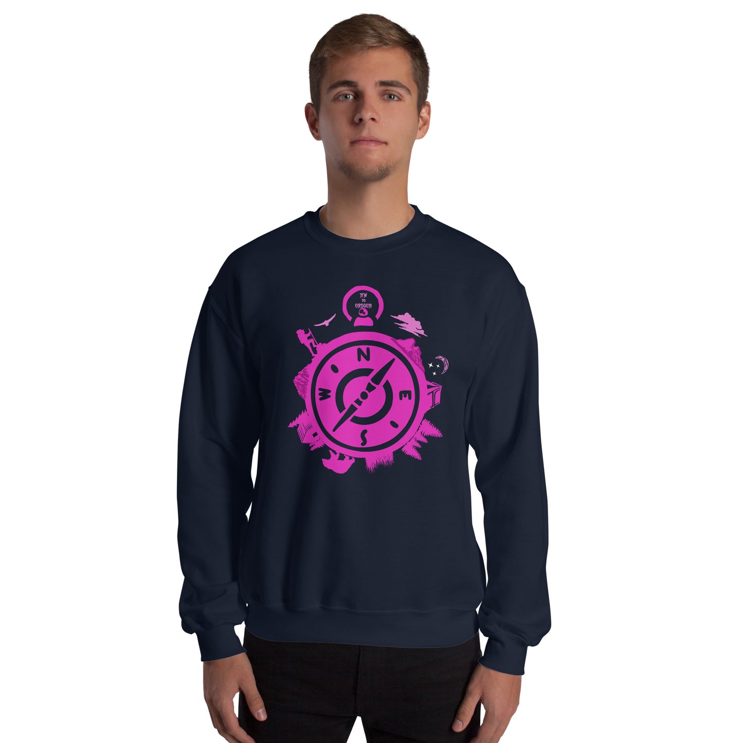 NW to Oregon - Pink - Unisex Sweatshirt