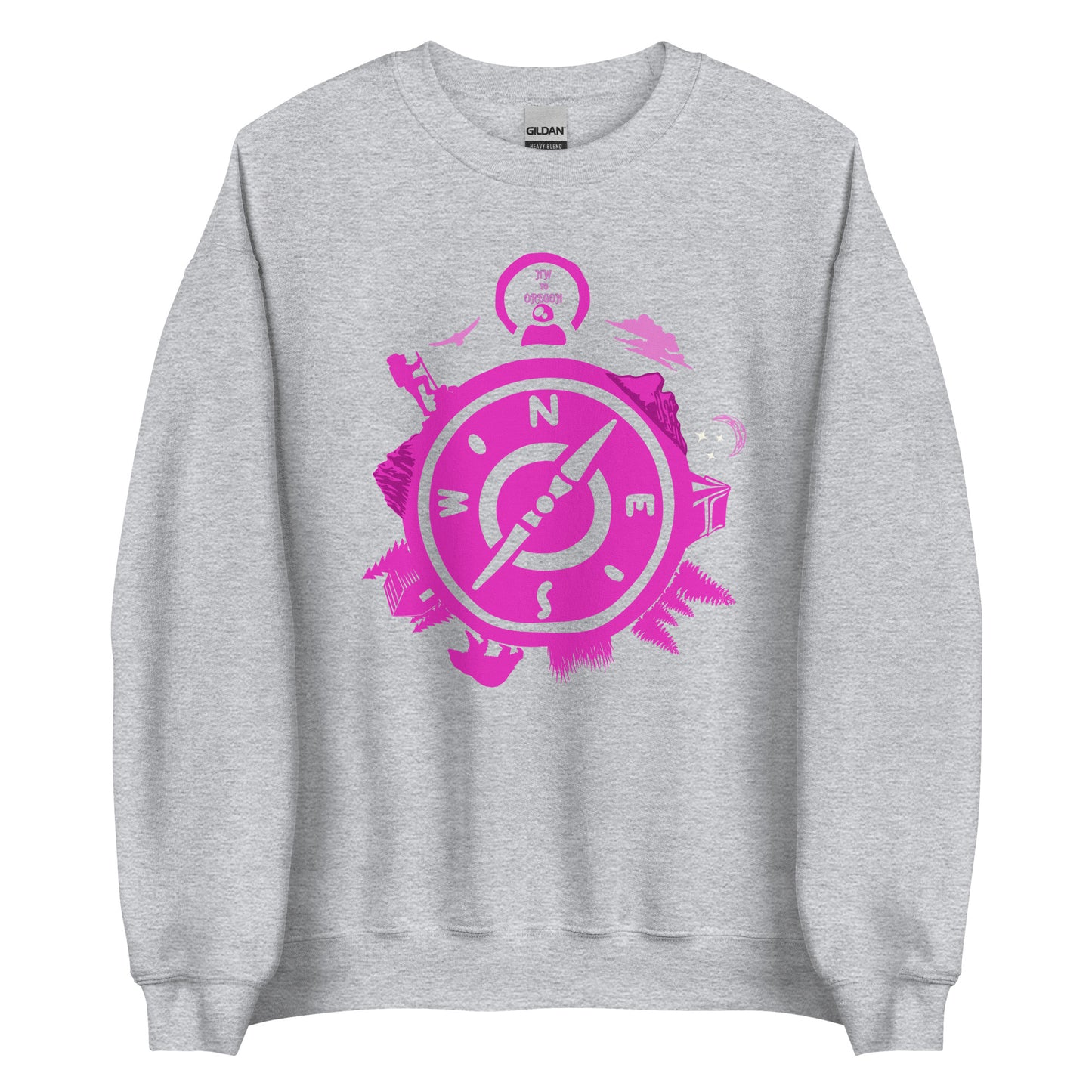 NW to Oregon - Pink - Unisex Sweatshirt