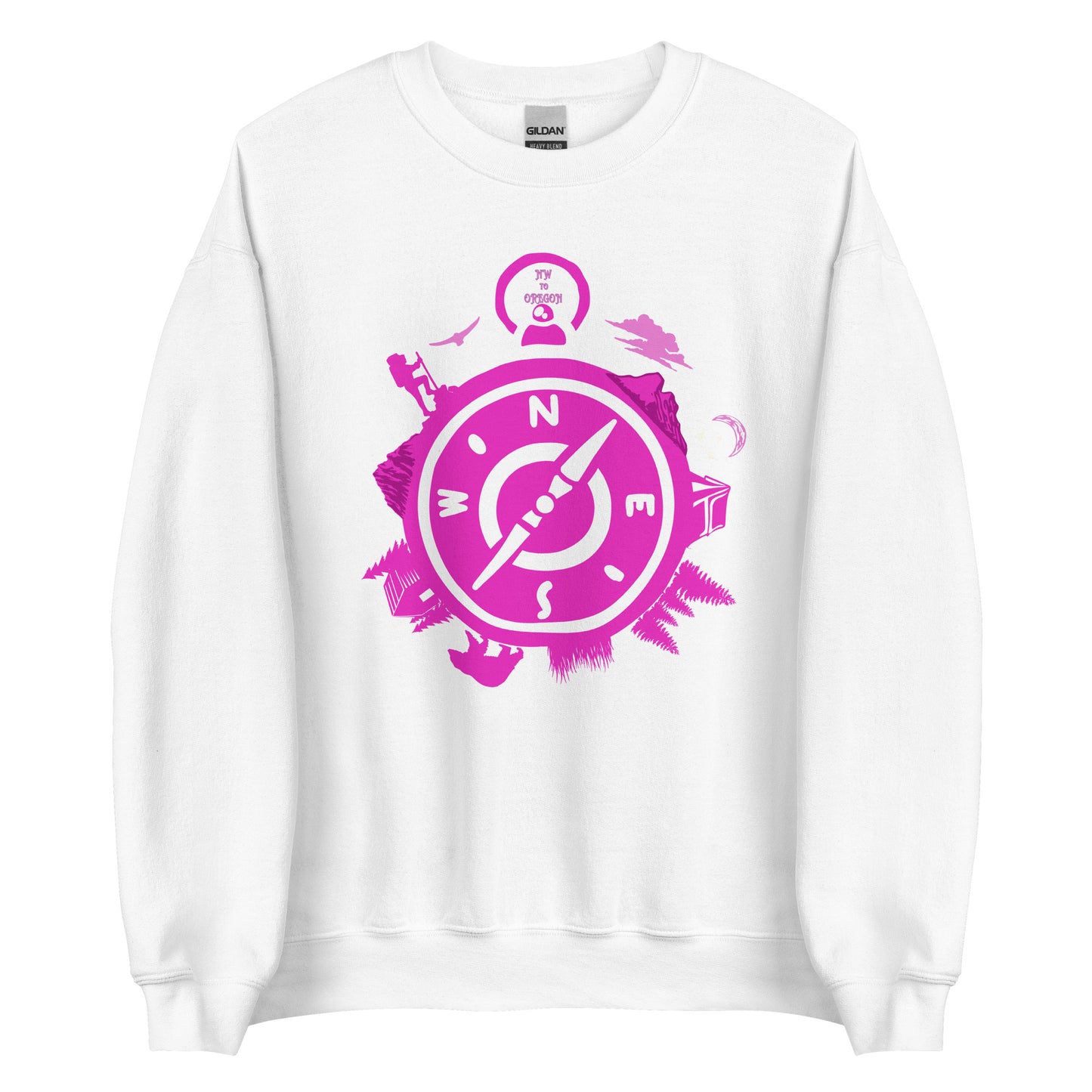 NW to Oregon - Pink - Unisex Sweatshirt