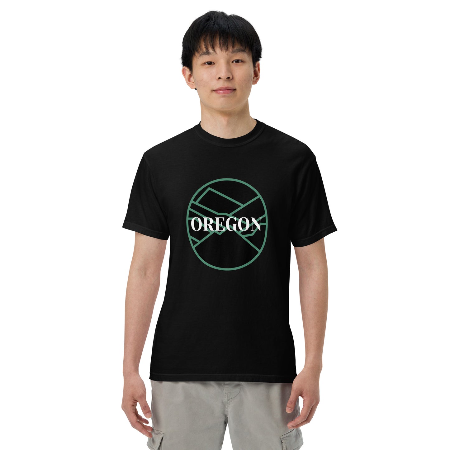 OREGON - Unisex garment-dyed heavyweight t-shirt