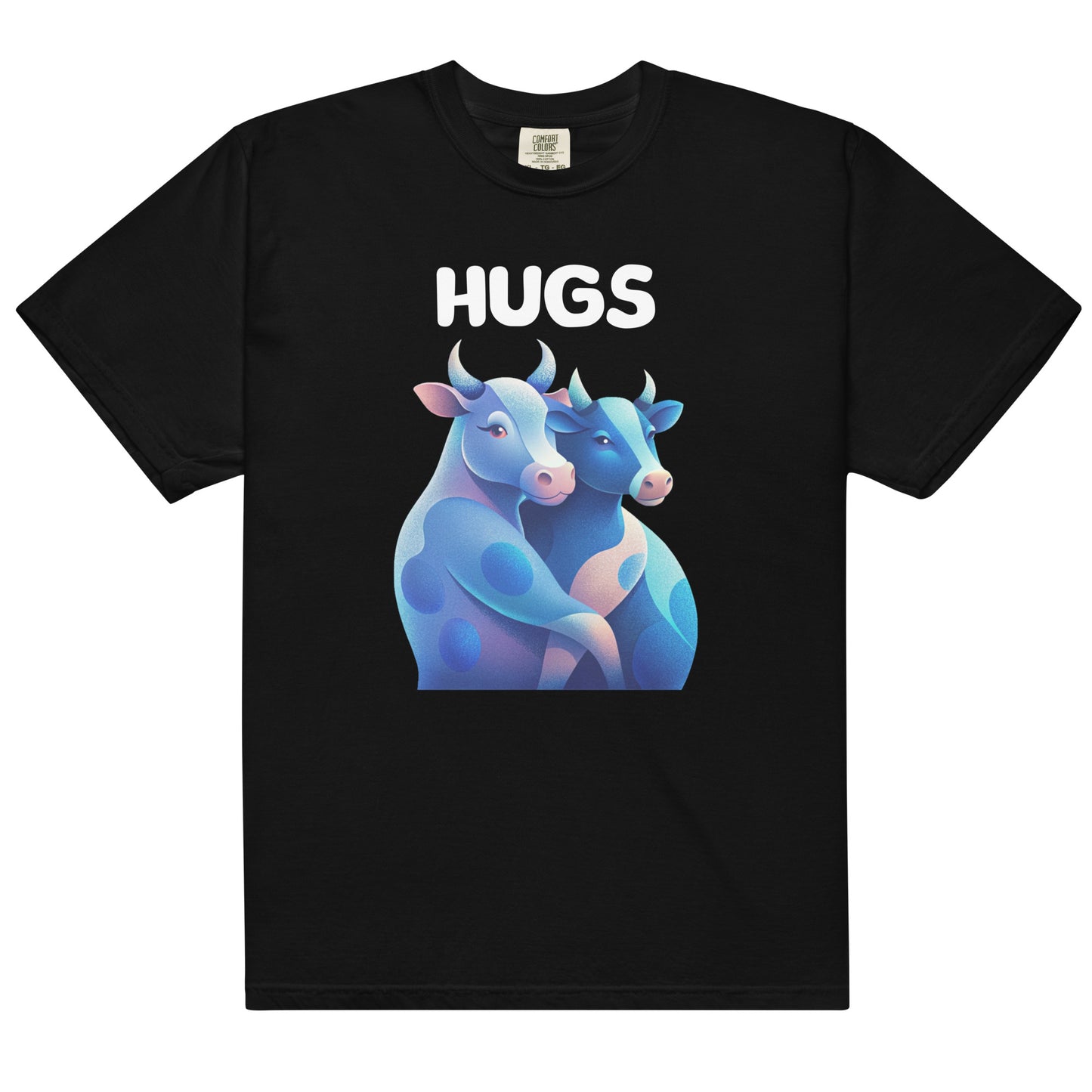 HUGS - Cows - Comfort Colors -Unisex garment-dyed heavyweight t-shirt