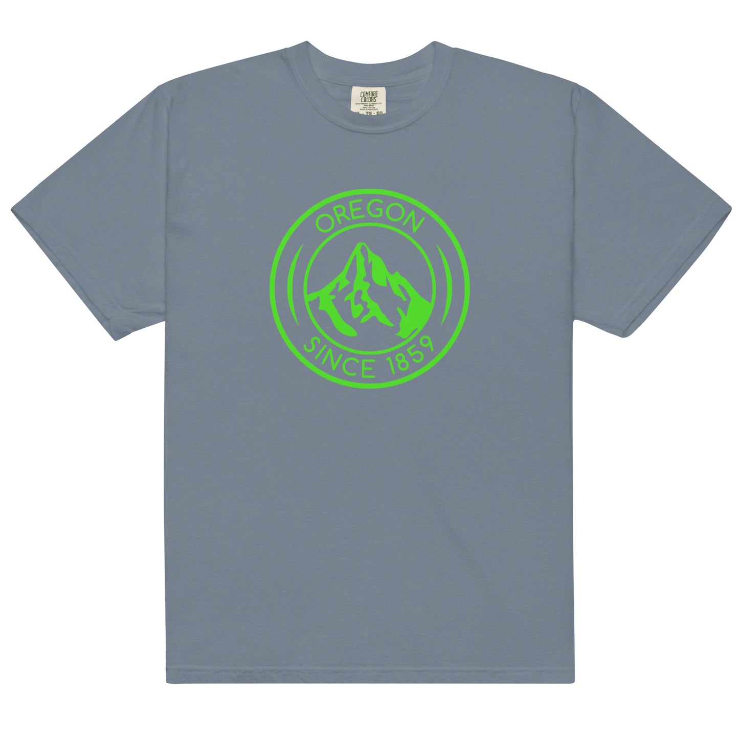 OREGON SINCE 1859 - LIME - Comfort Colors - Unisex garment-dyed heavyweight t-shirt