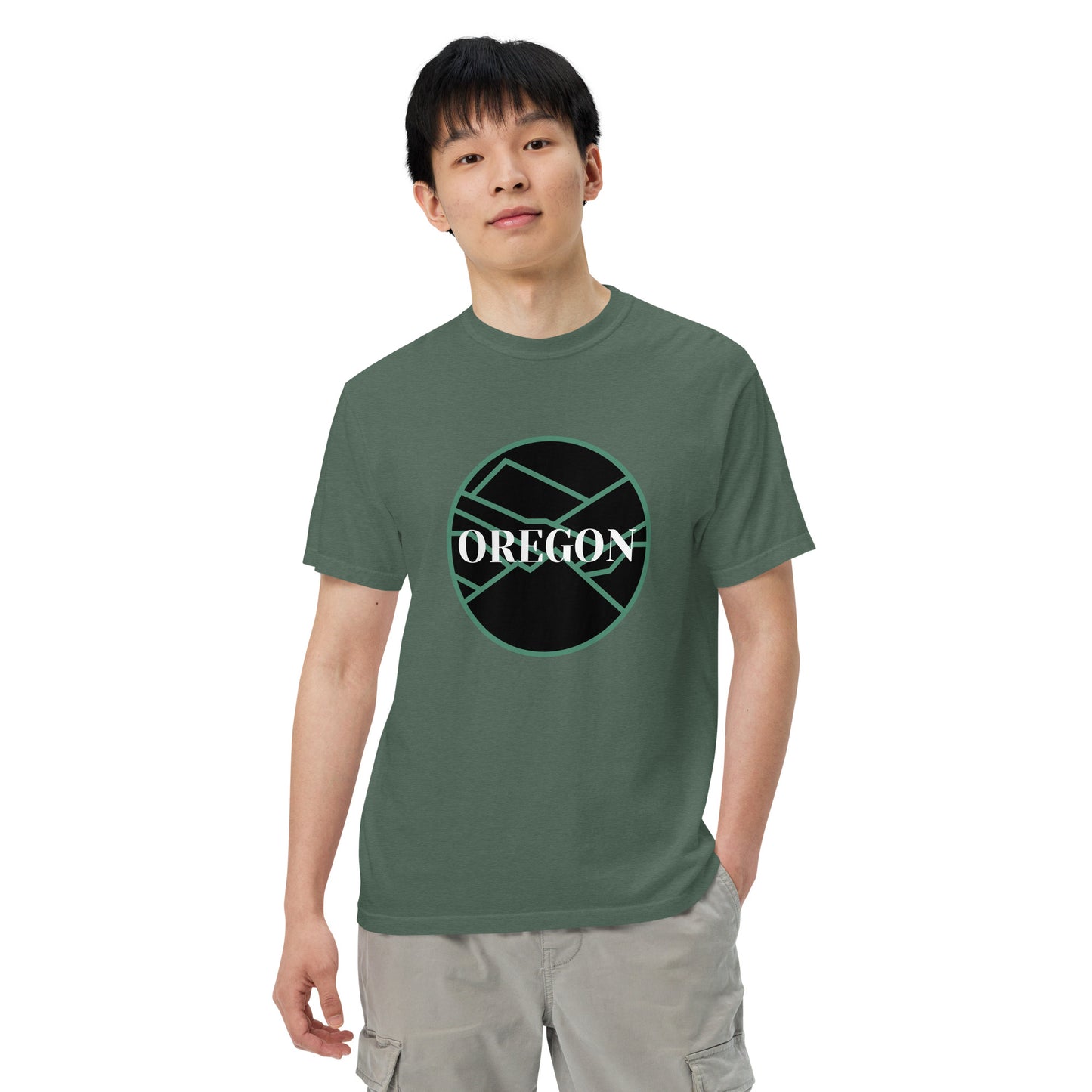 OREGON - Unisex garment-dyed heavyweight t-shirt