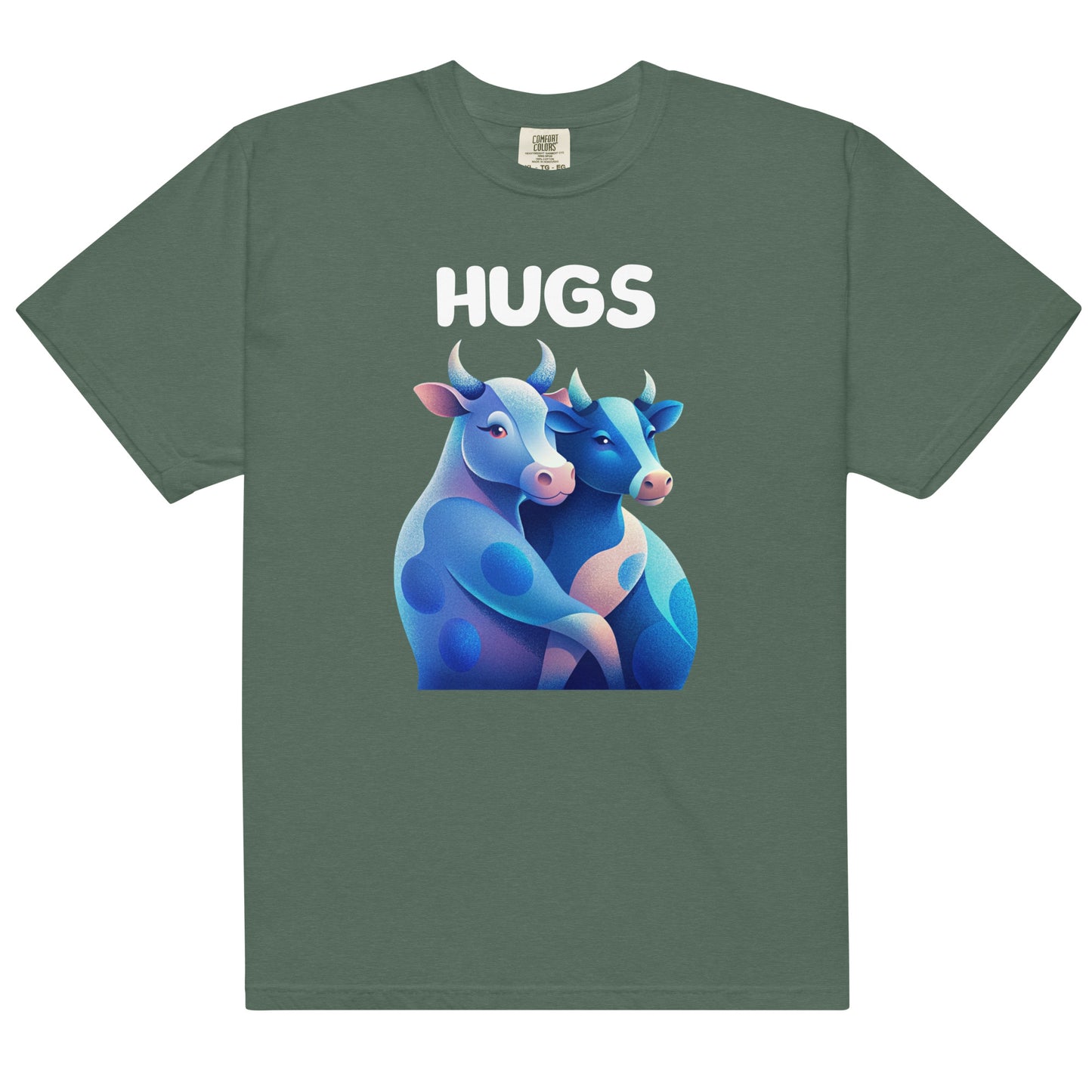 HUGS - Cows - Comfort Colors -Unisex garment-dyed heavyweight t-shirt