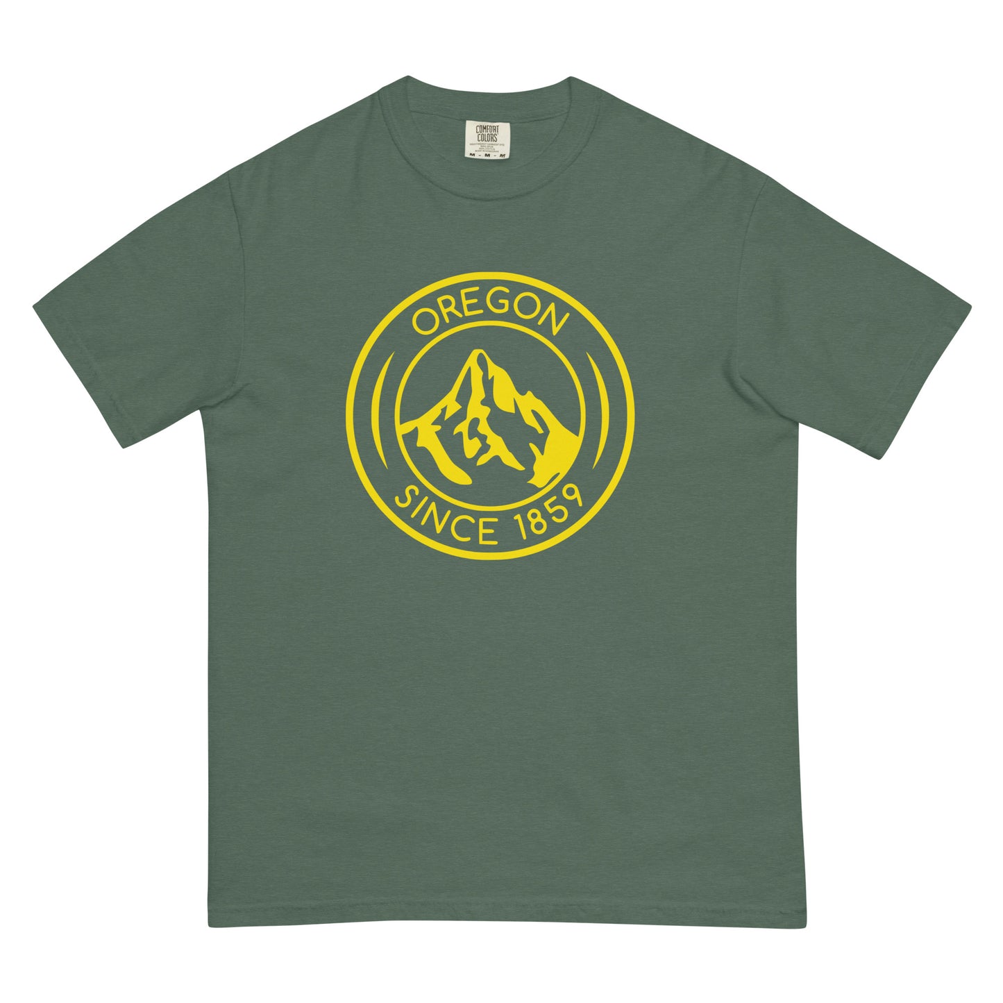 OREGON SINCE 1859 - YELLOW - Comfort Colors - Unisex garment-dyed heavyweight t-shirt