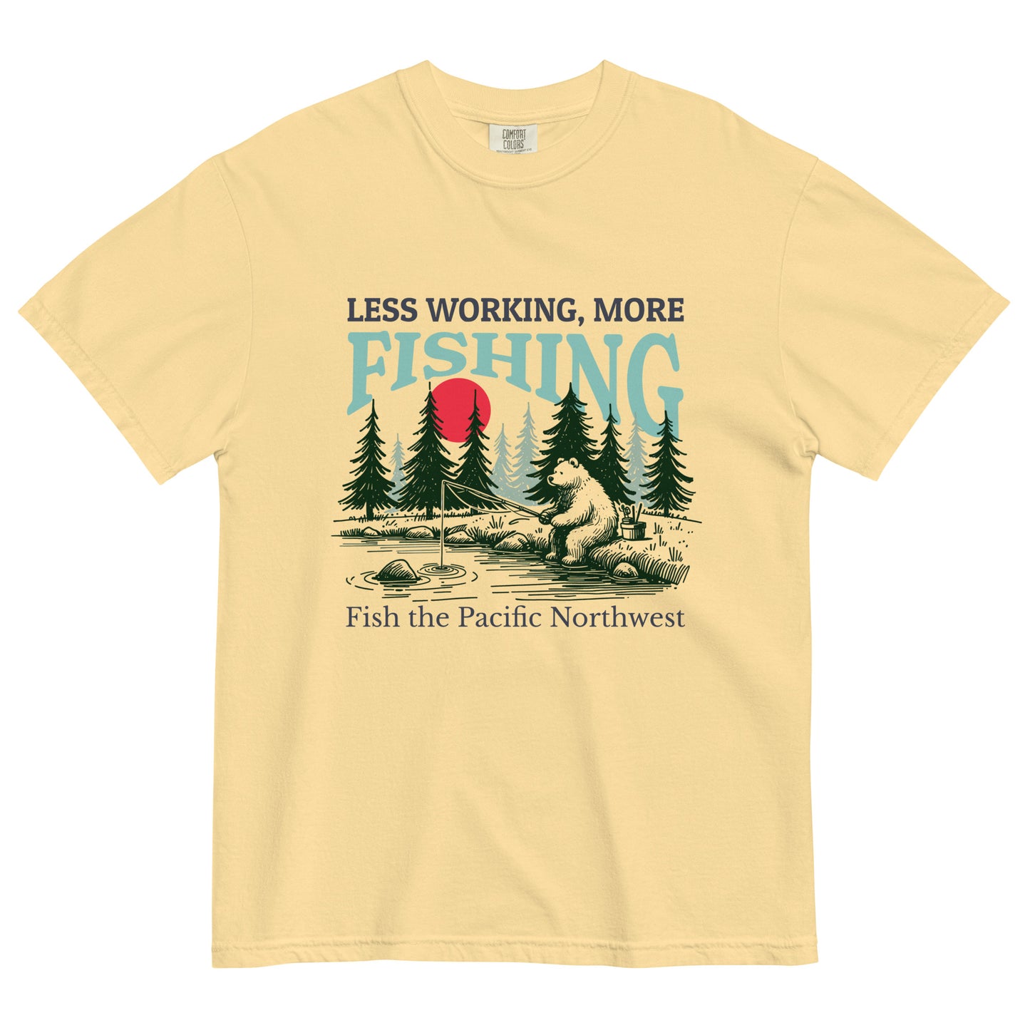 MORE FISHING - Comfort Colors - Unisex garment-dyed heavyweight t-shirt