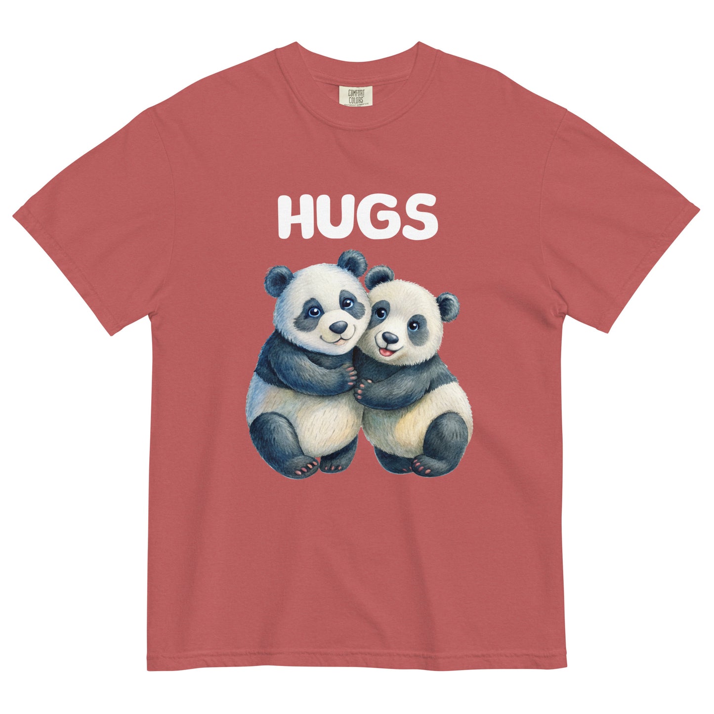 HUGS - PANDA BEARS - Comfort Colors - Unisex garment-dyed heavyweight t-shirt