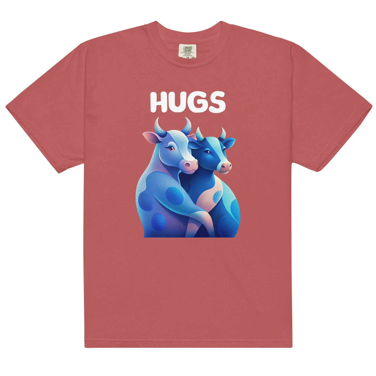 HUGS - Cows - Comfort Colors -Unisex garment-dyed heavyweight t-shirt